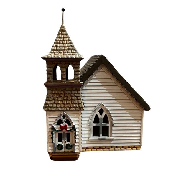 VTG Hallmark Sarah Plain and Tall House Christmas Collection-The Country Church - Picture 1 of 5